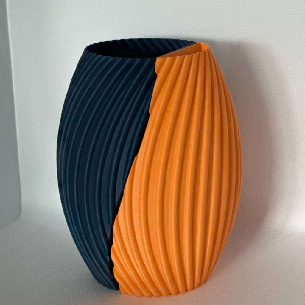 Modern Minimalist Two-Part Vase – Dual Tone Aesthetic Home Décor