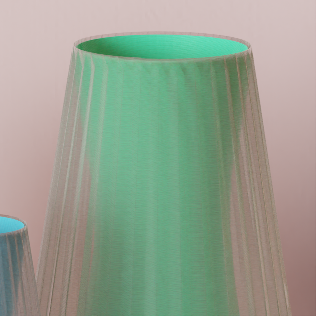 Modern Dual-Form Ribbed Vase Set – Minimalist Accent Décor