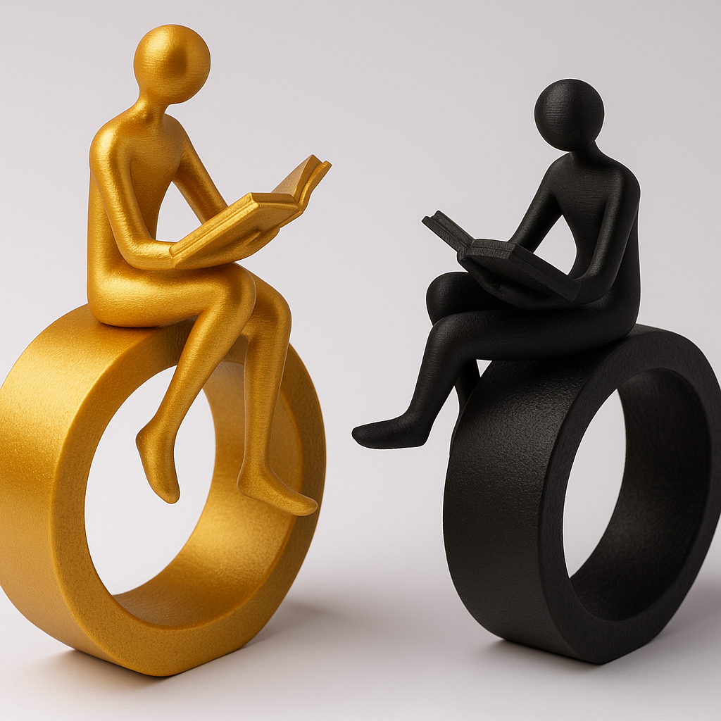 Circle of Knowledge β Modern 3D-Printed Abstract Sculpture