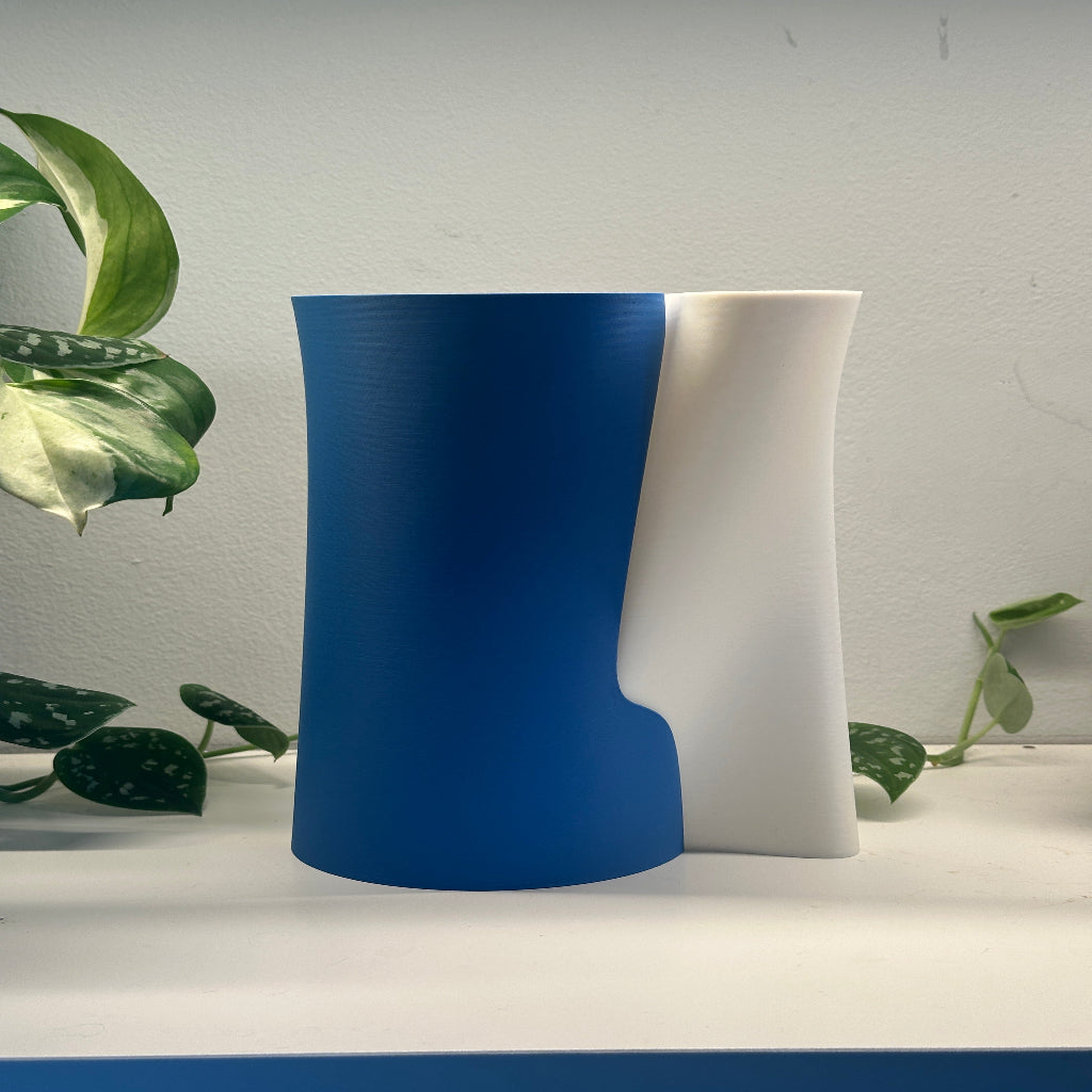 Dual Vase Sculpture – Interlocking Modern Decorative Set