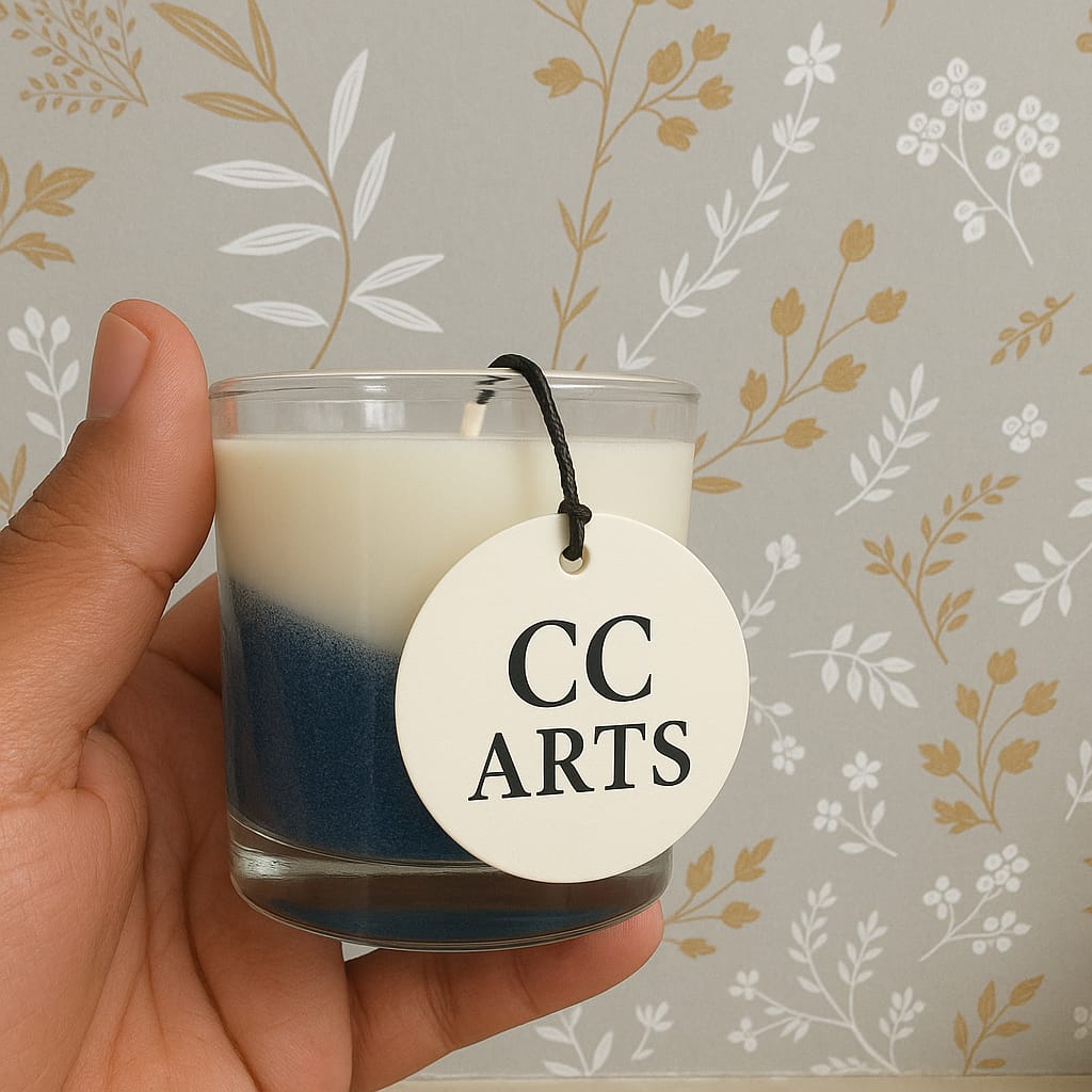 Dual-Tone Jar Candle – Elegant Two-Layer Wax in Glass Jar