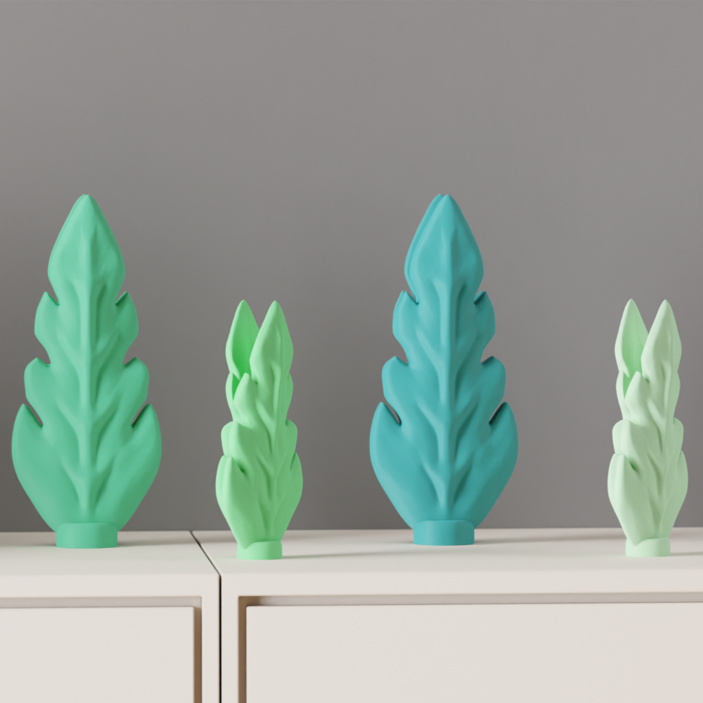 Elegant Leaf Stem Vase – Modern Nature-Inspired Décor