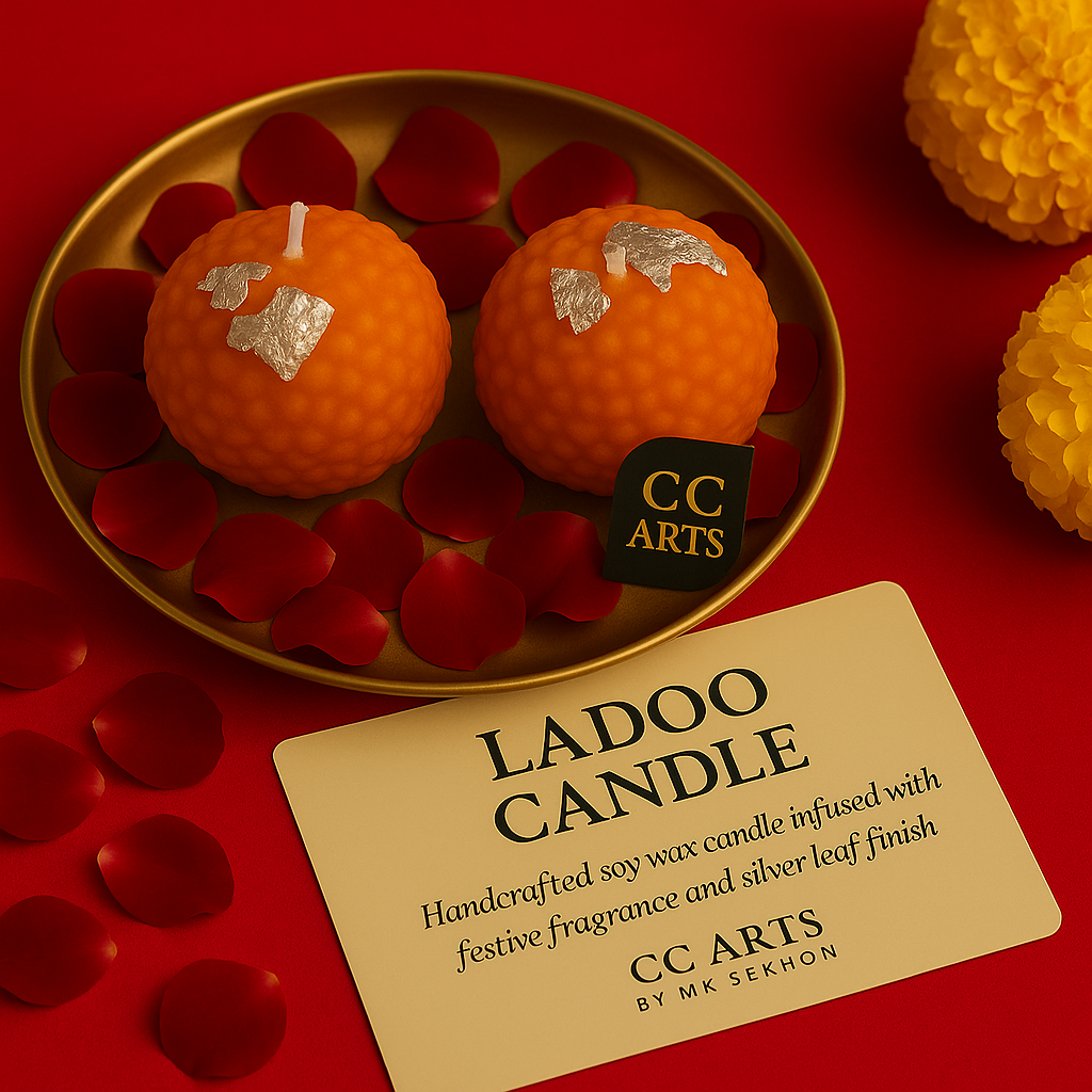 Ladoo Candle – Festive Handmade Candle
