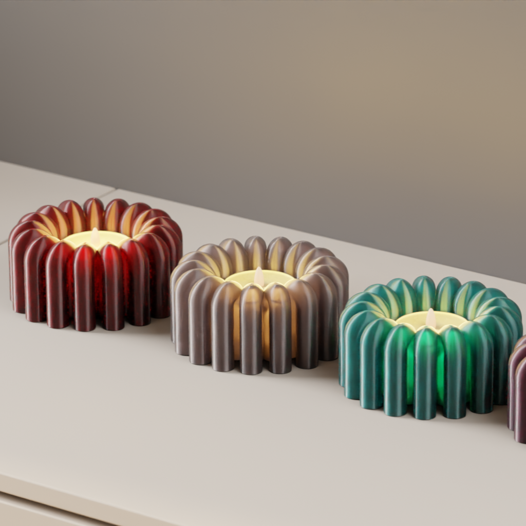 Modern Minimalist Tea Light Holders (Pack of 2 or 4)