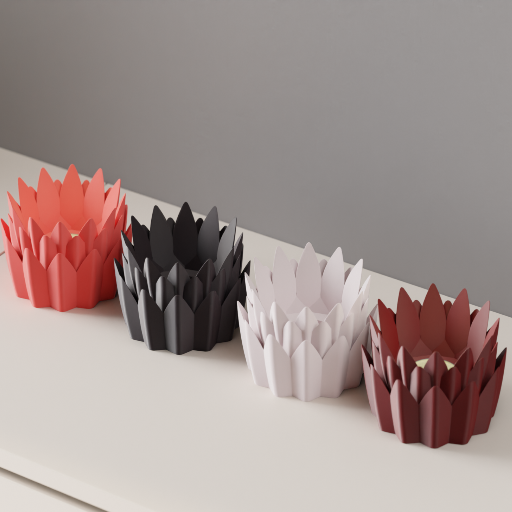 Water Lily Flower Tea Light Holder (Pack of 2 or 4)