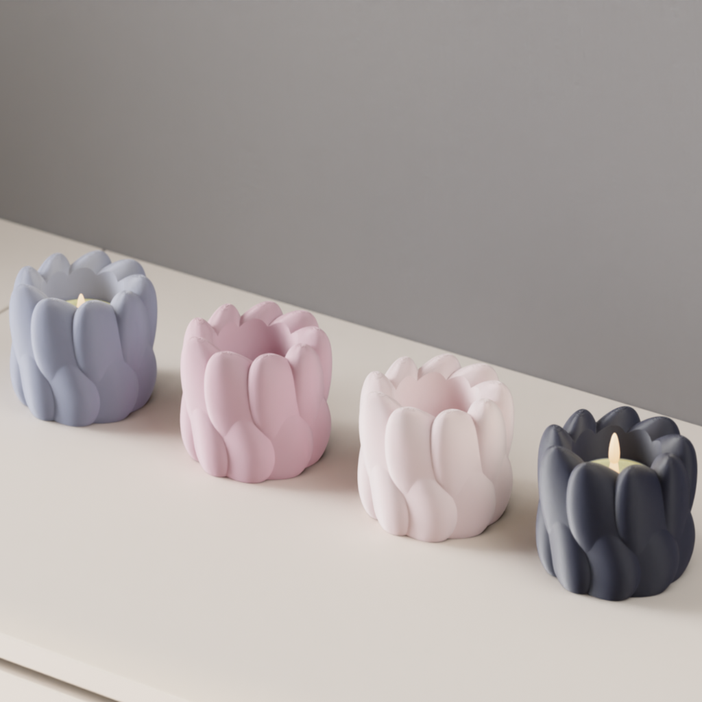 LED Candle Holder. Aesthetic Tealight Stand (Pack of 2 or 4)