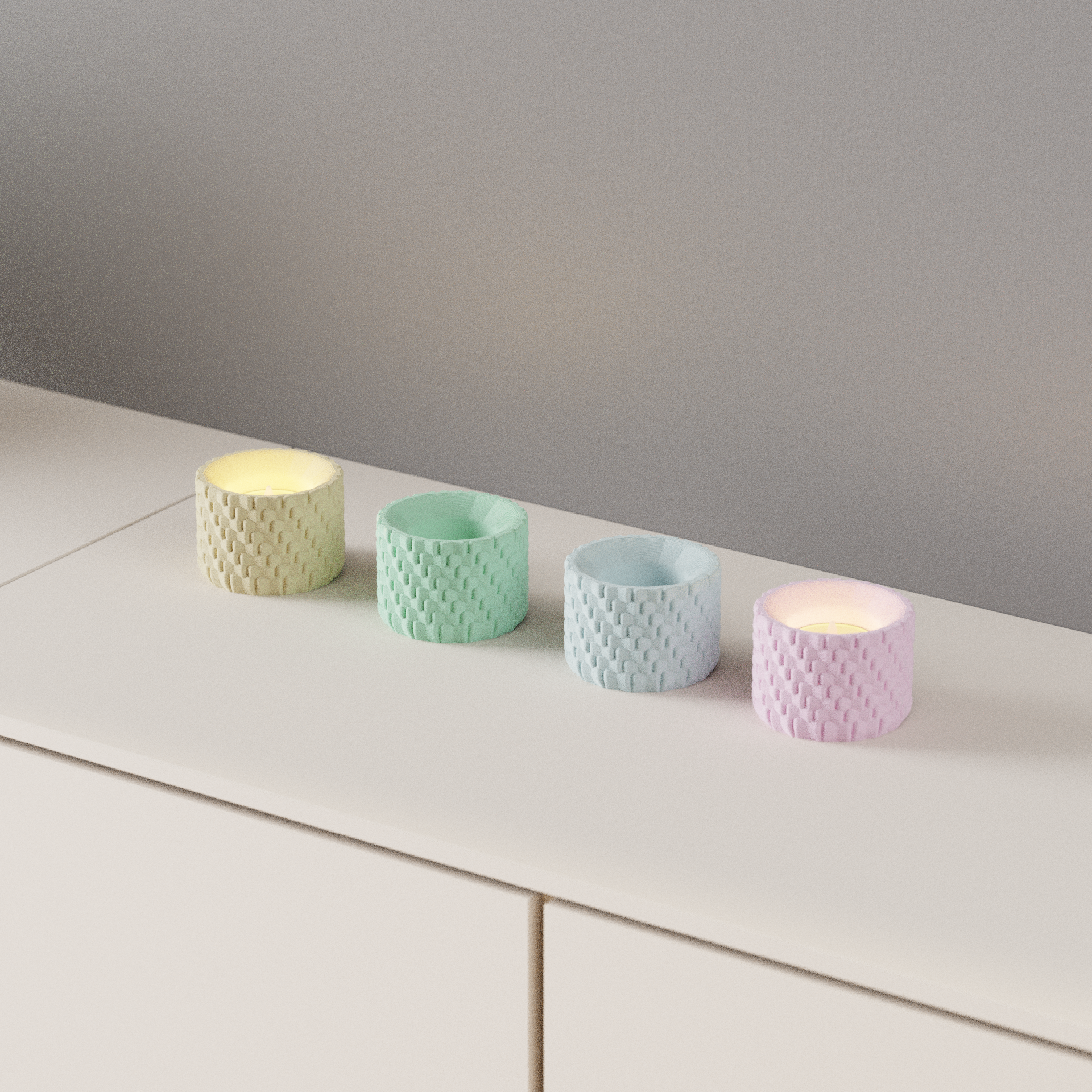 Modern Tealight Holder (Pack of 2 or 4)