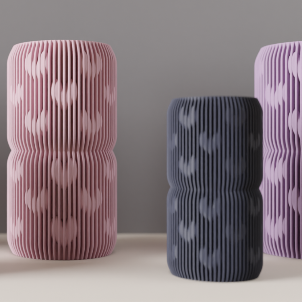 Valentine’s Day Heart Pattern Vase – Modern Romantic Décor