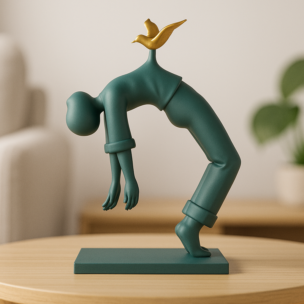 Bird of Burden Sculpture – Surreal Figurative Art