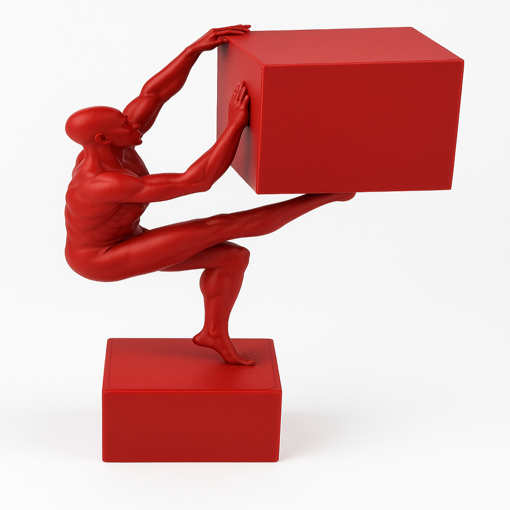 Balance of Strength – Modern Abstract Sculpture for Home & Office Décor