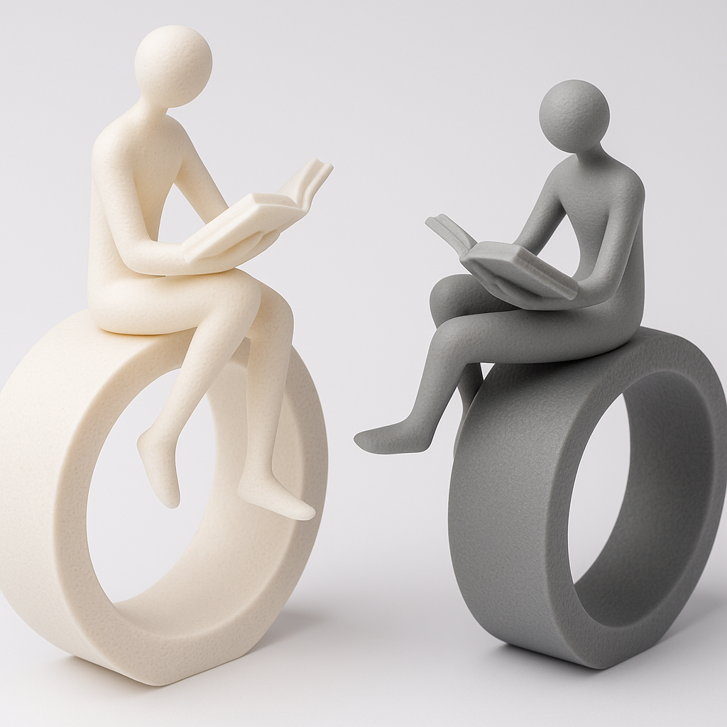 Circle of Knowledge – Modern 3D-Printed Abstract Sculpture