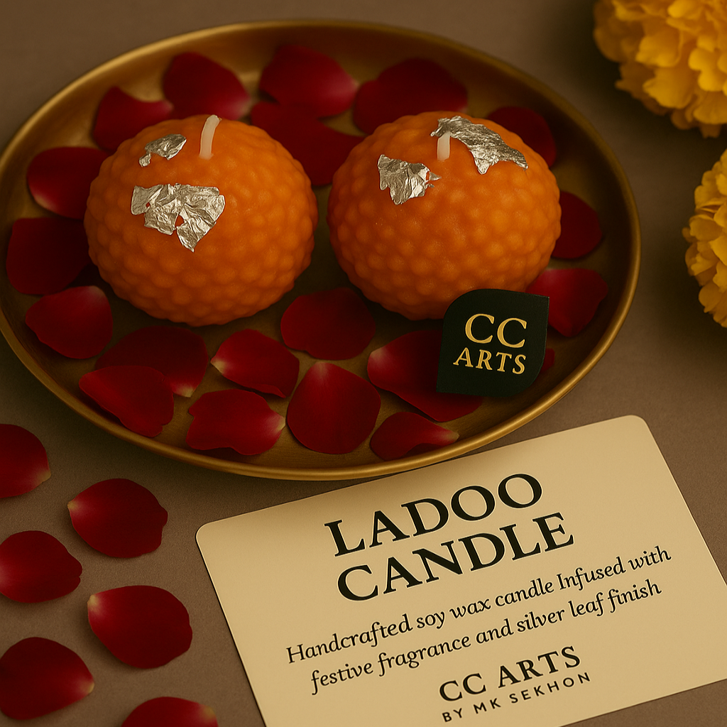 Ladoo Candle – Festive Handmade Candle