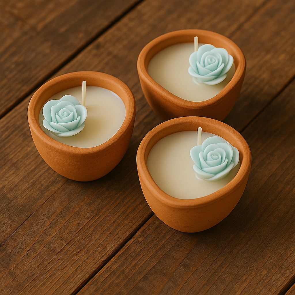 Diya Candle – Clay Pot Candle with fragrance