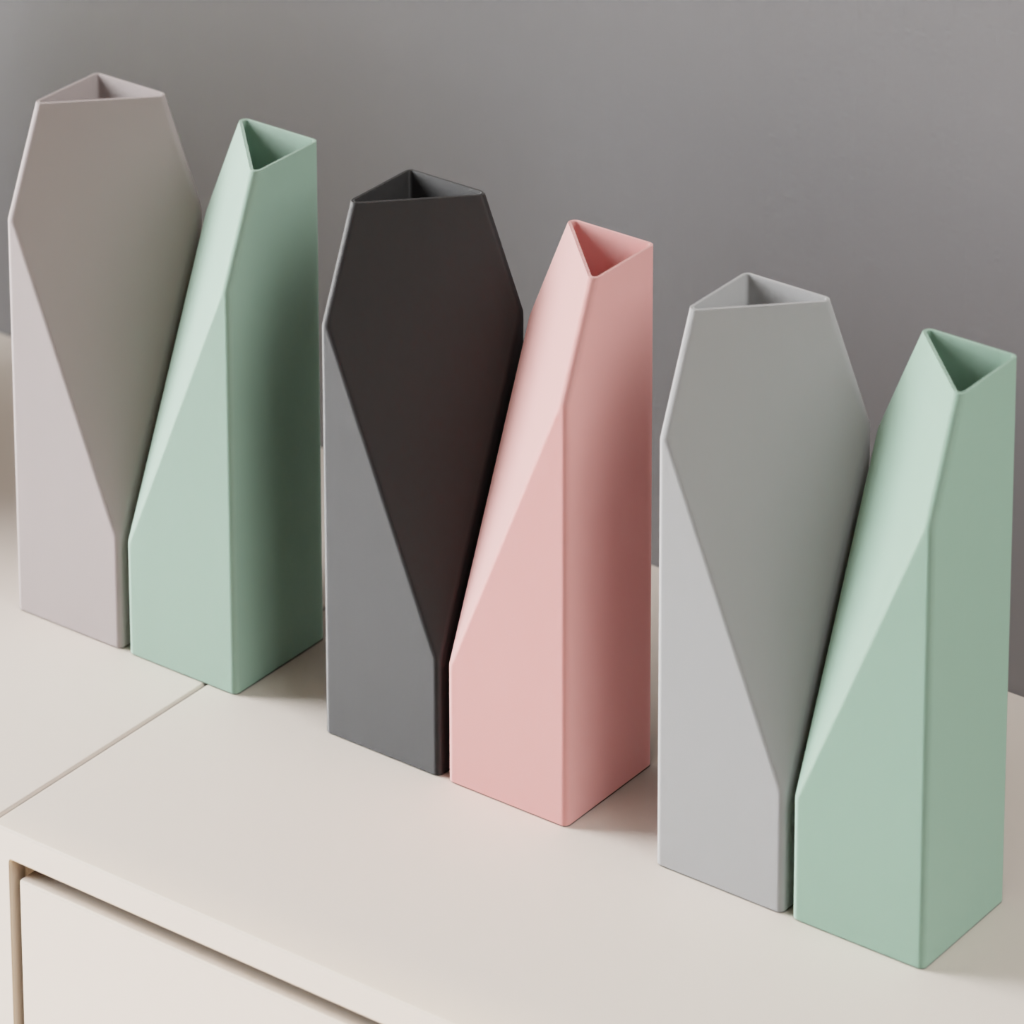 Modern Minimalist Angular Vase – Contemporary Home Accent