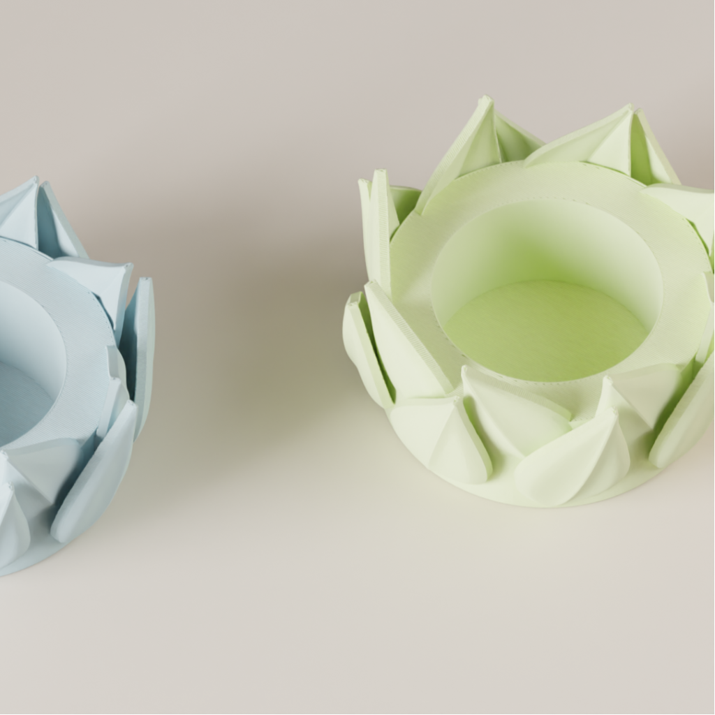 Tealight Holder Floral Style LED Candle Stand (Pack of 2 or 4)