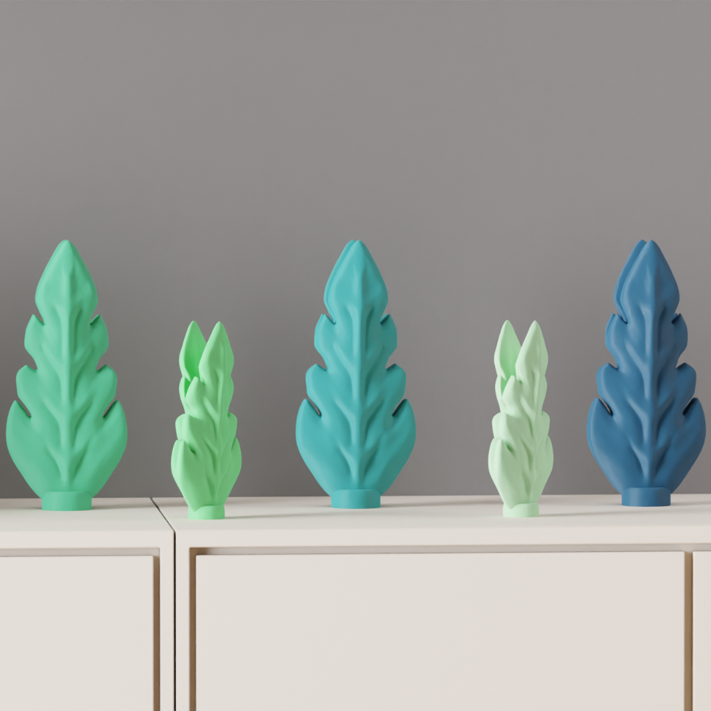 Elegant Leaf Stem Vase – Modern Nature-Inspired Décor
