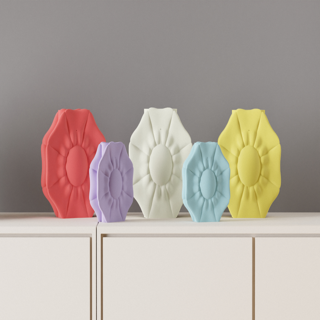 Flower Sculpture Vase – Modern Floral Décor Accent