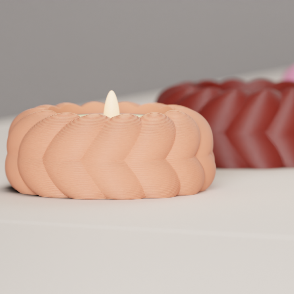 LED Candle Holder. Rope Look Tealight Boat (Pack of 2 or 4)