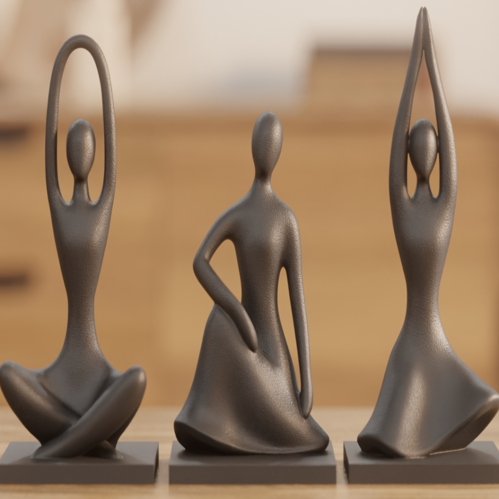 Harmony Pose Trio – Abstract Modern Sculptures