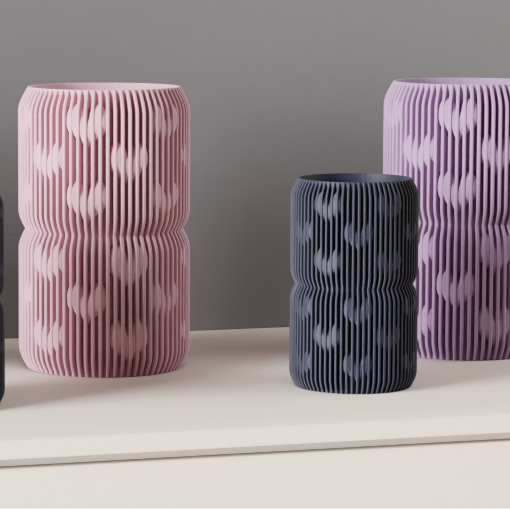 Valentine’s Day Heart Pattern Vase – Modern Romantic Décor