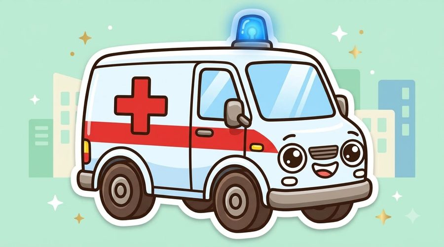 Ambulance coloured