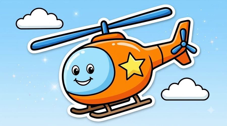 Helicopter coloured