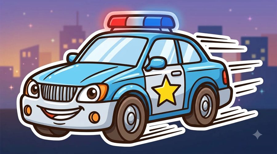 Police Car coloured